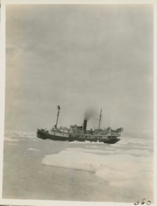 Image: S.S. Peary in ice